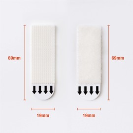 JELLYSUB 32 Pairs (64 Strips) Picture Mounting Strips, Picture Hangers for Picture Frames and Christmas Decorations, Picture Hanging without Drilling, Residue-Free Removal (Medium)