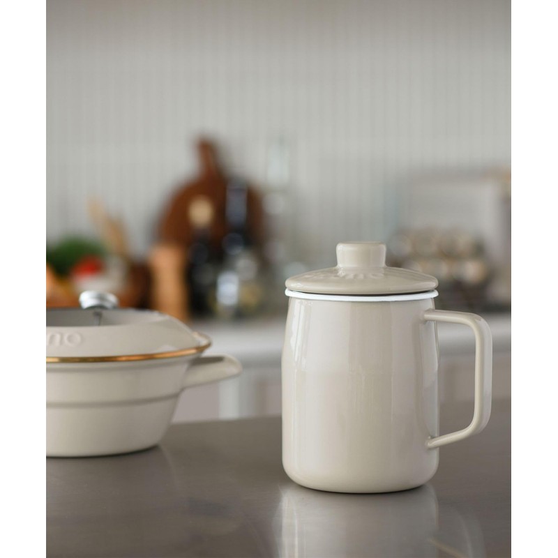 BRUNO BHK297-BGR Enameled Oil Pot, 0.3 gal (1.0 L) Fuji