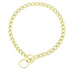 Gold Choker Collar For Large Dogs Metal Slip Dog Chain