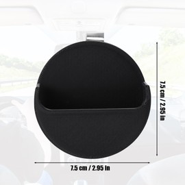 Lyreh Portable Black Car Visor Holder for ZYN, Durable Plastic Car Visor Pouch Clip Small Vehicle Interior Bag Holster Supplies Decor Accessories for Smokers