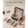 SONGMICS Jewelry Box, Travel Jewelry Case, 2-Layer Jewelry Holder Organizer,