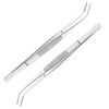 Surgical Tweezers Medical Stainless Steel Tweezers Curved 15.5 cm Oblique