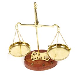 IBA Indianbeautifulart Apothecary Scale Vintage Collectible Brass Weight Scale Home Décor Antique Weight Balancing Scale Taraju