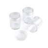 cyclingcolors 2 x Plastic Containers Clear Round Container Bottle Glitter