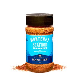 Monterey Seafood Seasoning and Salmon Rub for Shrimp Scampi, Cedar Plank Salmon, and Chicken Legs - with Coarse Sea Salt, Fresh Dill, Lemon Pepper, Mild Red Pepper - Family Owned, Small Batch, Premium Quality Spices and Herbs