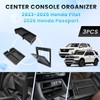 3PCS Center Console Organizer Compatible with 2023-2026 Honda Pilot 2026