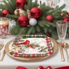 AnyDesign 40Pcs 9 Inch Christmas Plates Merry Christmas Disposable Paper