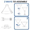 CALBODE 40 Pack Plastic Martini Glasses 5 Oz Disposable Cocktail