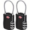EVRU TSA Luggage Locks, [2 Pack] 3-Digit Security Suitcase Locks,