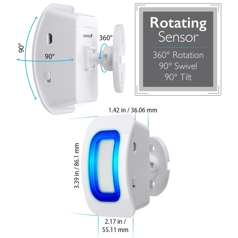Fosmon WaveLink 51054HOM Add-On Door Motion Sensor Unit (No Receiver)