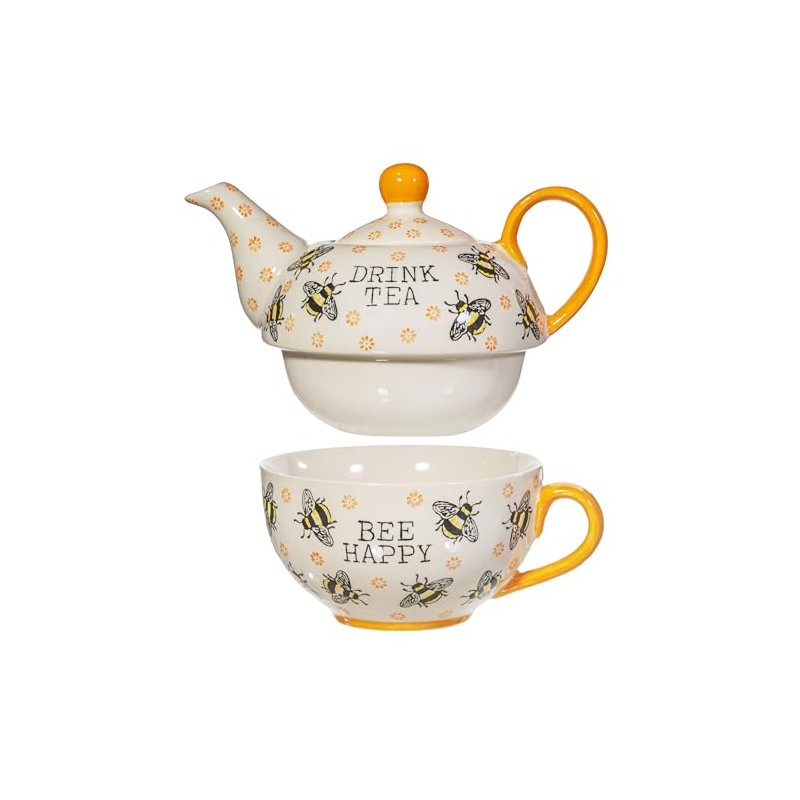 Sass & Belle Busy Bees Teapot for One