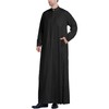 YAOHUOLE Men's Kaftan Long Sleeve Kaftan Men's Long Thobe Men's