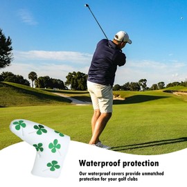 Golf Iron Head Covers | PU Leather Golf Driver Cover - Golf Headcovers, Golf Club Head Protector for Golfer and Golf Lovers