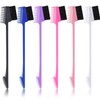 6 Pieces 3 in 1 Hair Edge Brush Double Sided