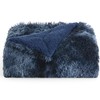 Bedsure Soft Tie Dye Navy Throw Blanket for Couch, Fluffy