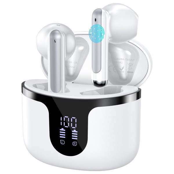 BHNYBWUL Wireless Earbuds Bluetooth 5.3 Headphones 2025 New 40Hrs Playtime