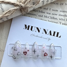 Pink Beam Nail Tips - Long Oval / 핑크빔 네일팁 - 롱오벌