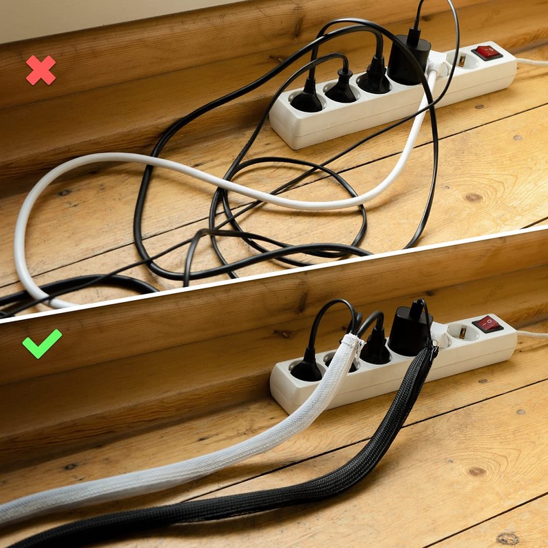 deleyCON 1.5 m Cable Sleeve with Zip 15 mm Diameter