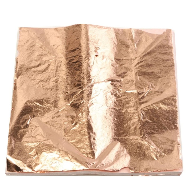 ROSENICE 100 Sheets Copper Leaf for Arts Crafts Decoration 14