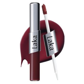 Laka Perfect Twin Lip, 0.31 oz/0.31 onzas, tinte labial mate doble y brillo claro, color altamente pigmentado, ajuste ligero, deslizamiento suave, tex