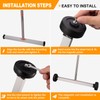 Toolwiz 17" Rolling Magnetic Sweeper 8.8lbs, with 16 lbs Telescopic