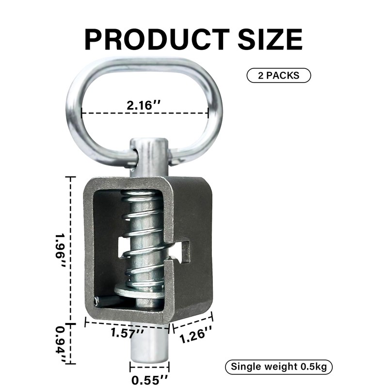 Spring Latch Lock,Weld-On Spring Latch Assembly Universal for Utility Trailer