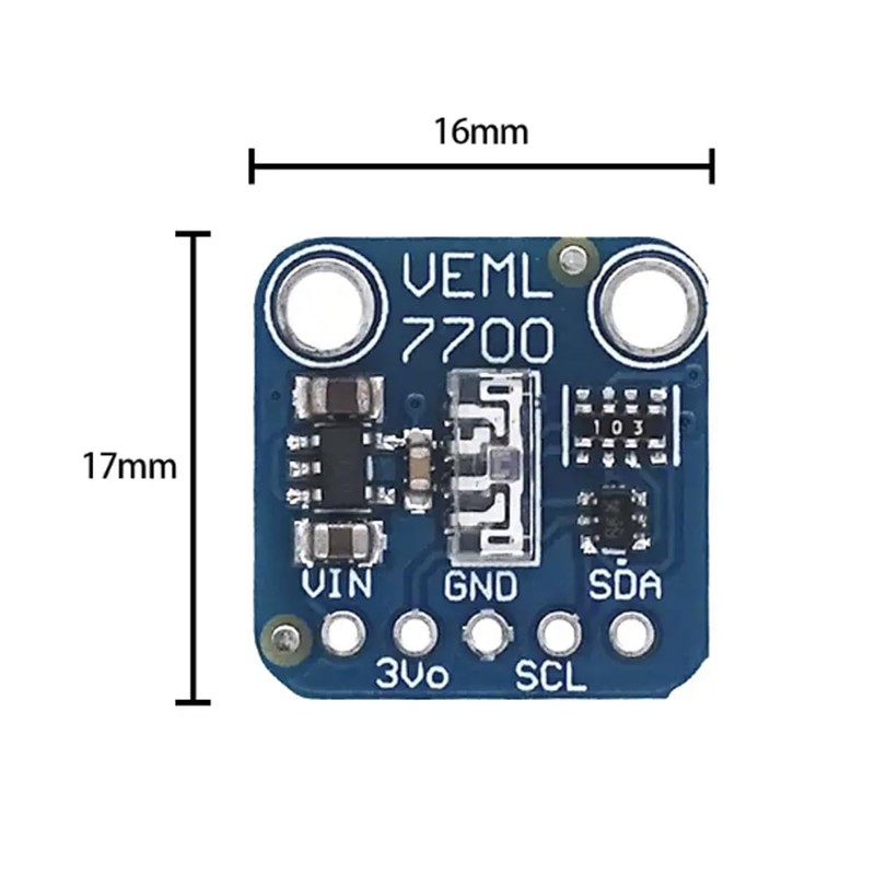 VEML7700 Ambient Light Sensor Module 16 bit I2C Interface Bright