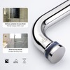 TOGU SUS304 Stainless Steel 6 "Shower Door Handle 18" Towel