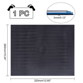 AHANDMAKER Shoe Sole Repair Rubber Soling Sheet, 3mm Thick Non-Slip Rubber Shoes Bottom Repairing Material Shoe Pads Heel Replacement for Women Men Shoes, Black