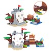 Finebely 3in1 Pirate Ship Building Set with Treasure Island, Toy