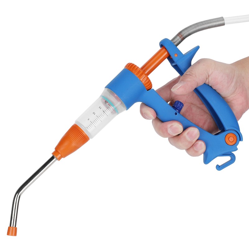 20ml Adjustable Continuous Vaccine Injector Automatic Feeding Injection Tool Veterinary