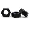 Hippo Hardware M6 (6mm) High Tensile Self Colour Hexagonal Steel Black Hex Full Nuts Grade 10 DIN934 (Pack of 30)