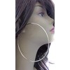Large Jumbo Hoop Earrings Gold Plated Brass Thin Hoop Earrings