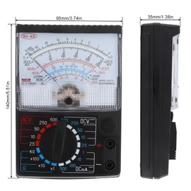 ChgImposs DC/AC Voltage Current Resistance Electrician Tool Mechanical Multimeter with Test Leads, Handheld Analog Multimeter Pointer Tester