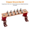 Copper Grounding Bar Kit - 7.8" Copper Bus Bar with
