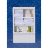 Melody Jane Dolls Houses Miniature White Bathroom Shelf Unit &
