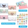 24 Pcs Letter Writing Stationery Paper Set Dog Design Greeting
