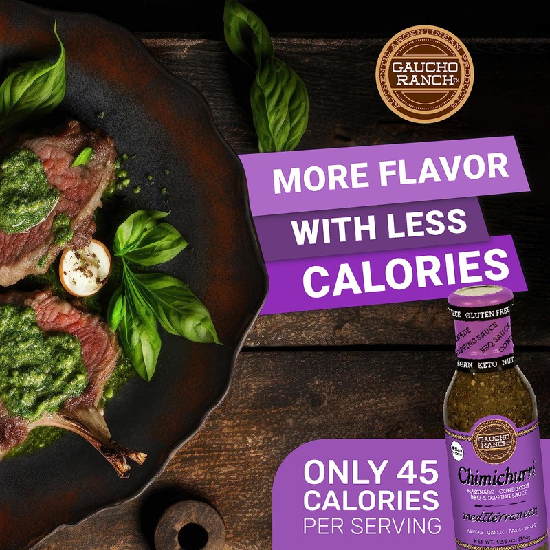 Gaucho Ranch Chimichurri Sauce Mediterranean | Chimichurri Seasoning Mix of
