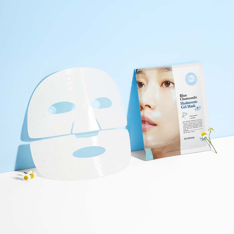 skin food [Skinfood] Blue Chamomile Hyaluronic Hydrogel Mask Pack 5