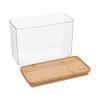 Storage container rectangular bamboo lid "eske" 2 l 5 five