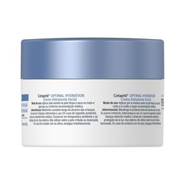 Cetaphil Optimal Hydration Crema Día Facial Ácido Hialurónico Sensible 48 g | Con HydroSensitiv Complex, ácido hialurónico y margarita azul; hidrata 4