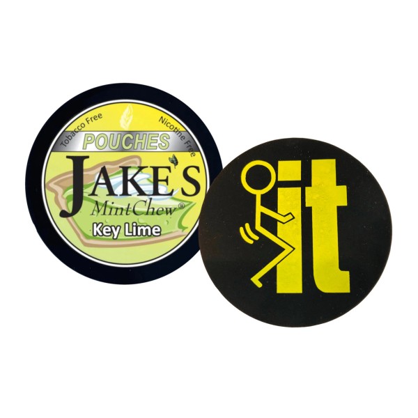 Jake's Mint Herbal Chew Key Lime Pouches 1 Can &