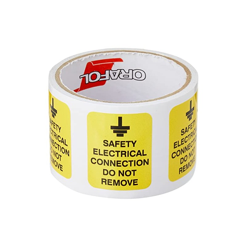 Caledonia Signs 59816 Safety Electrical Connection Do Not Remove Label,
