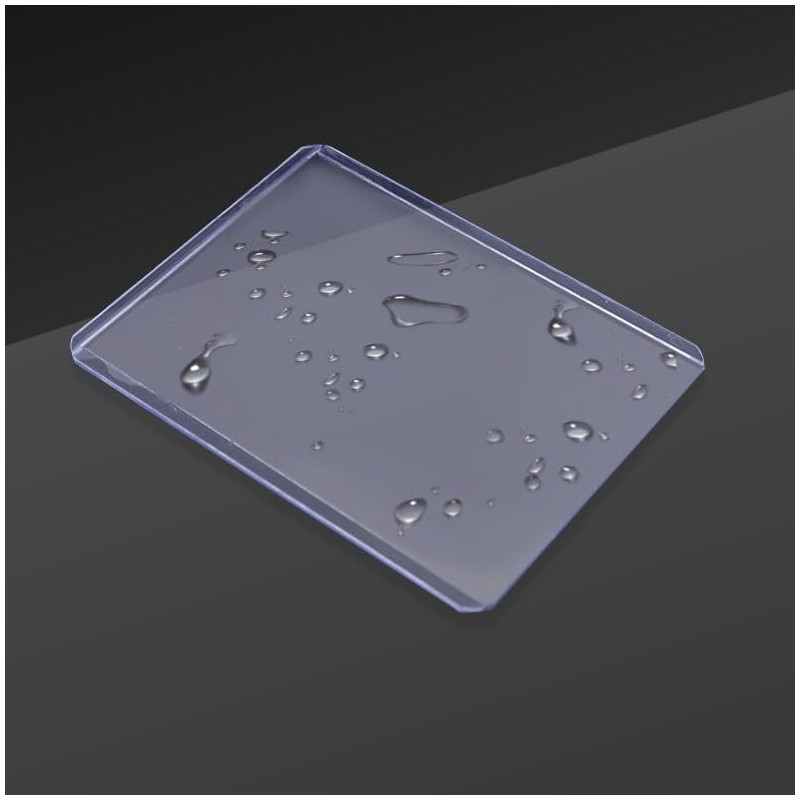 LUNA PARK 200 Clear Card Sleeves, 100 PVC Fundas Duro