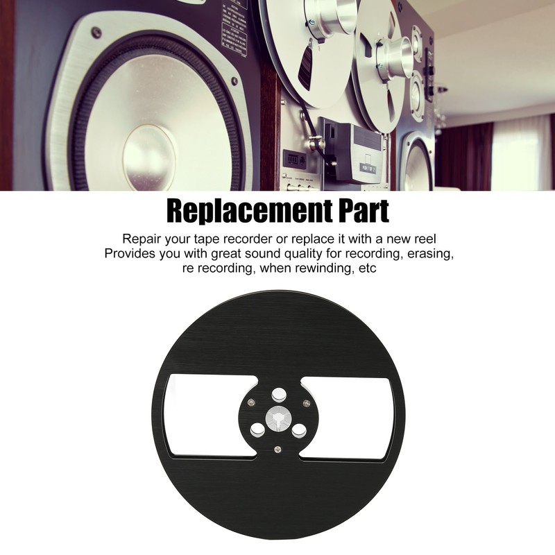 1/4 7 Inch Empty Reel Aluminum Alloy 2 Hole Opening