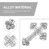 Abaodam Rhinestone Cross Brooch Pin for Women and Men Diamond-in