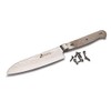 ZHEN Woodworking Project Kit Santoku Knife, Blade Blank, 4-13/16"L X