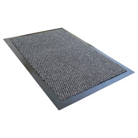 Ultralux Indoor Entrance Mat | 31” x 47” | Polypropylene Fibers and Anti-Slip Vinyl Backed Entry Rug Doormat | Gray | Home or Office Use | Multiple Sizes