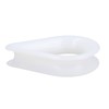 2 PACK White Nylon Rope Splice Thimble 6mm Rope Spliced