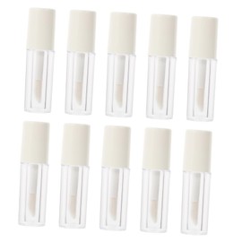 Healvian 10pcs Small Refillable Lip Gloss Tubes 1.2ml Empty Lipstick Containers for DIY Portable Lip Balm Bottles Wand for Travel and Home Use